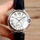 Swiss Fake Cartier Ballon Bleu 42mm XL Watch White Dial Black Leather Strap (2)_th.jpg
